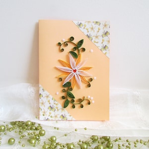Joyeux 40e anniversaire carte de voeux drôle, papier à rouler quilling carte d'étape importante, cadeau pour enseignant