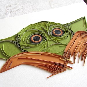 Decorazione murale funky con film di alieni e quilling su carta, decorazioni in filigrana per videogiochi, idee regalo per il fidanzato per il 40° anniversario, regalo per gli amanti del cinema
