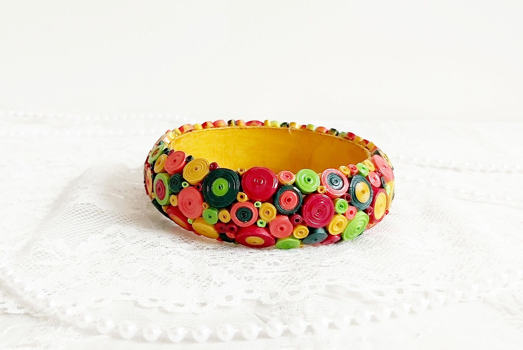 Quilling paper bangles best sale