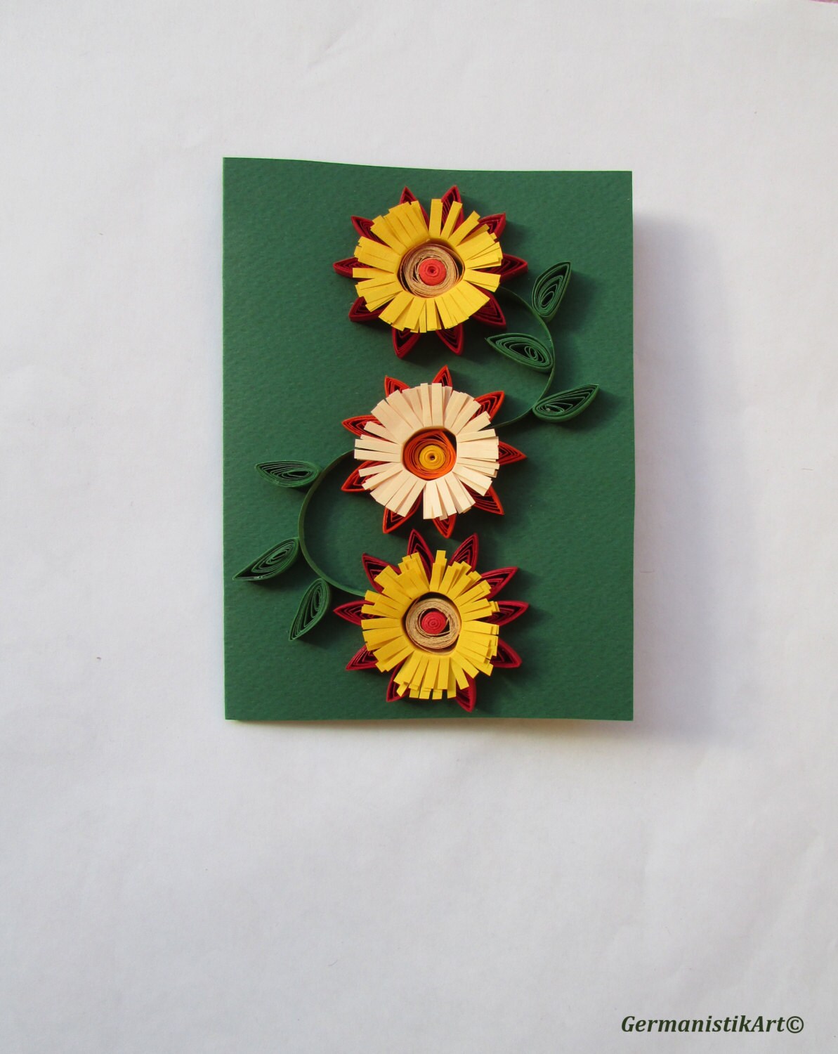 Paper Retirement Card One Year Anniversary Quilling Art Card Etsy