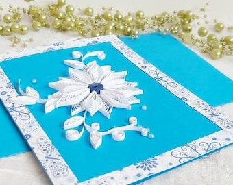 Rolled Blumen Kundenspezifische 30. Geburtstag-Jahrestags-Karte, Papiere Quilling Kunst Erstmal Mama Geschenk Glückwunschschild, Patin Sentimental Geschenk