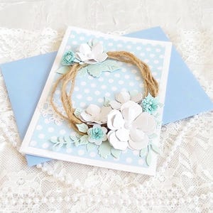 Couronne de papier, carte d'anniversaire de 30e anniversaire, signe de félicitations de mariage, papeterie mignonne, cadeau de colocation personnalisé