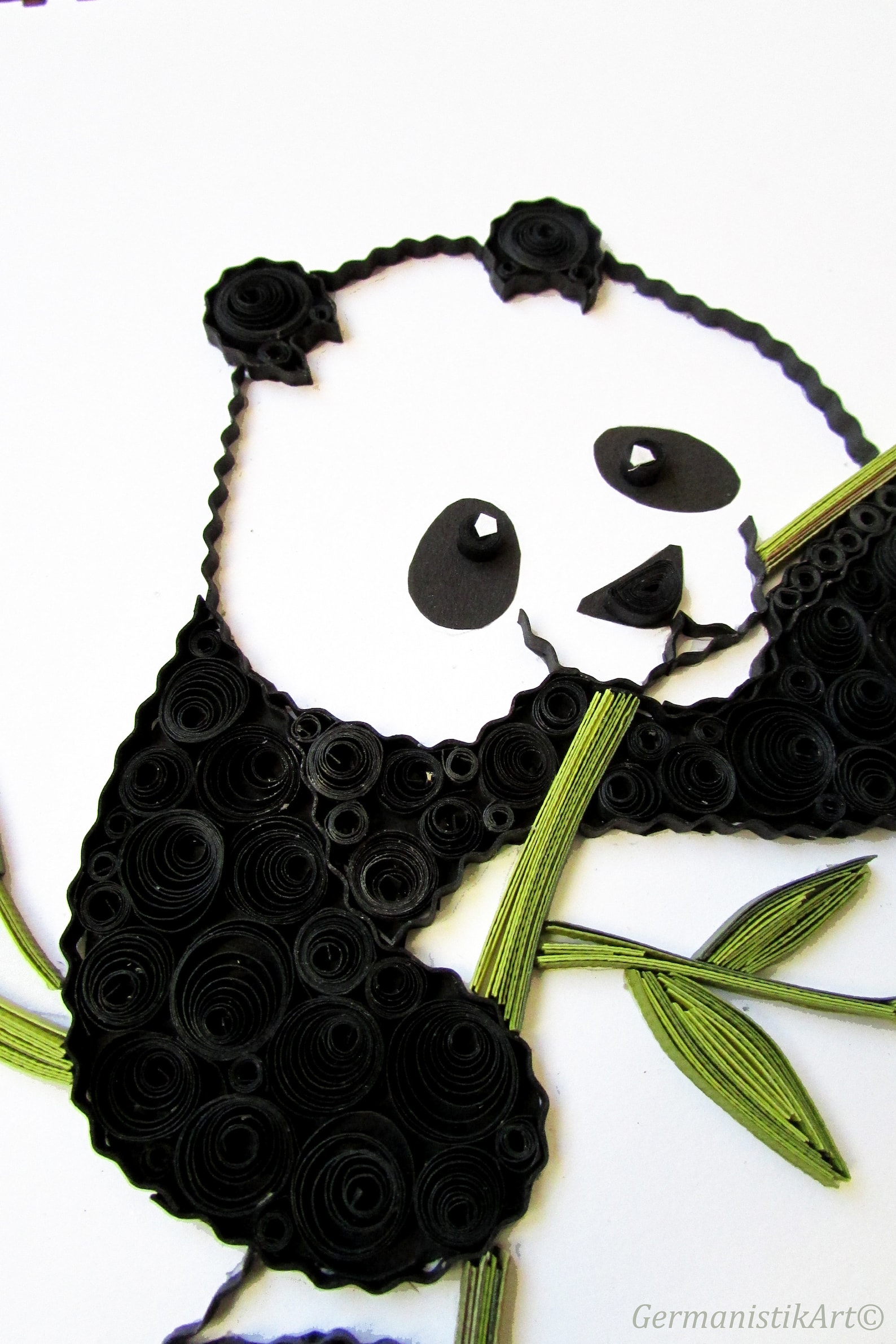 Cute Panda Decor Quilling Wall Art Zoo Jungle nursery art Etsy