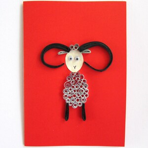 Quilling Ariete segni zodiacali cancelleria personalizzata, carta fattoria animali 30 ° compleanno, idee regalo fidanzato