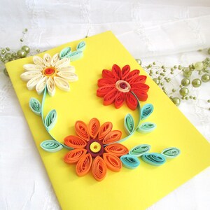 Ambachtelijke papieren filigraan 18e verjaardagskaart, 3D-bloemen I Love My Girlfriend briefpapier, huwelijkscadeau ouders