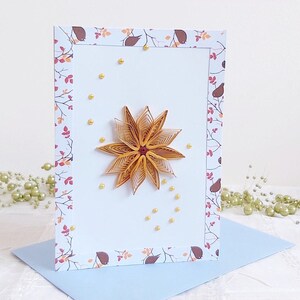 Biglietto di auguri per il 50° compleanno della mamma con quilling, carta intestata portafortuna, proposta di matrimonio per padrini, regali di congratulazioni per anziani