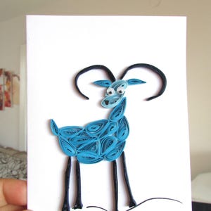 Paper Quilling Capricorn Zodiac Sign Card, December January Horoscope Astrology Roommate Gift, 21st Birthday Gift