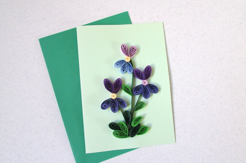 Rolling Paper Me Not 50th Birthday Card Quilling Art Etsy