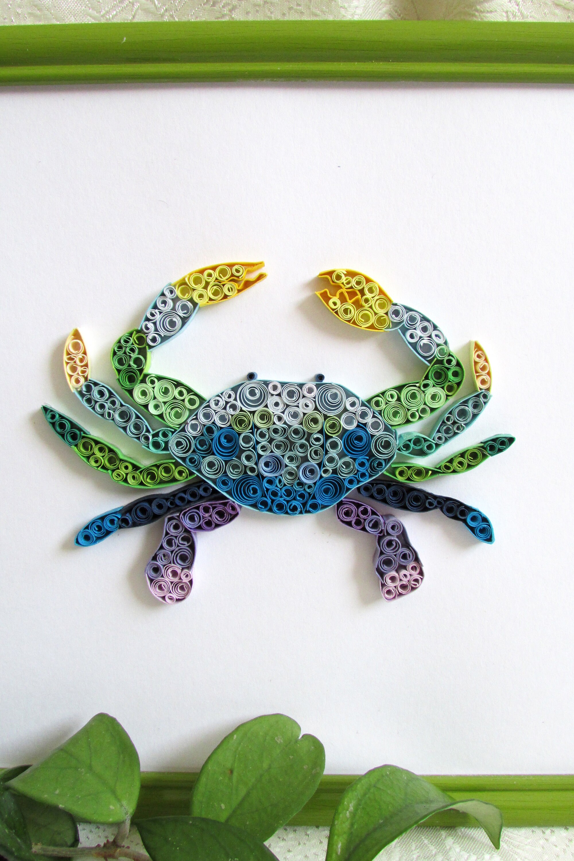 Quilling paper Cancer zodiac sign custom wall art Nautical Etsy