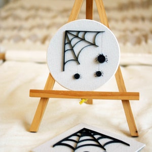 Set di magneti per frigorifero Jumping Spider Black Widow, arte quilling con carta da arrotolare, ornamenti fatti a mano, decorazioni da strega, regali per adolescenti