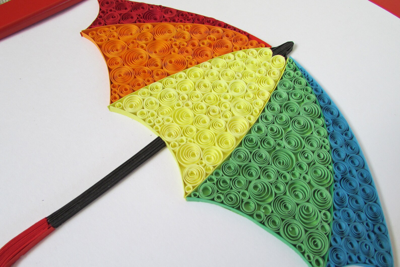 Rain Umbrella Art Quilling Wall Decor Baby Room Artwork Etsy