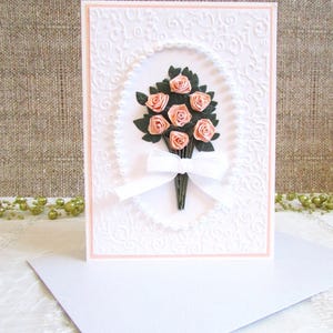 Rolling Paper Roses 90er Geburtstagskarte, Bester Freund Quill Blumenstrauß, Eltern Hochzeit Signage Geschenk, Geschenke für Mama