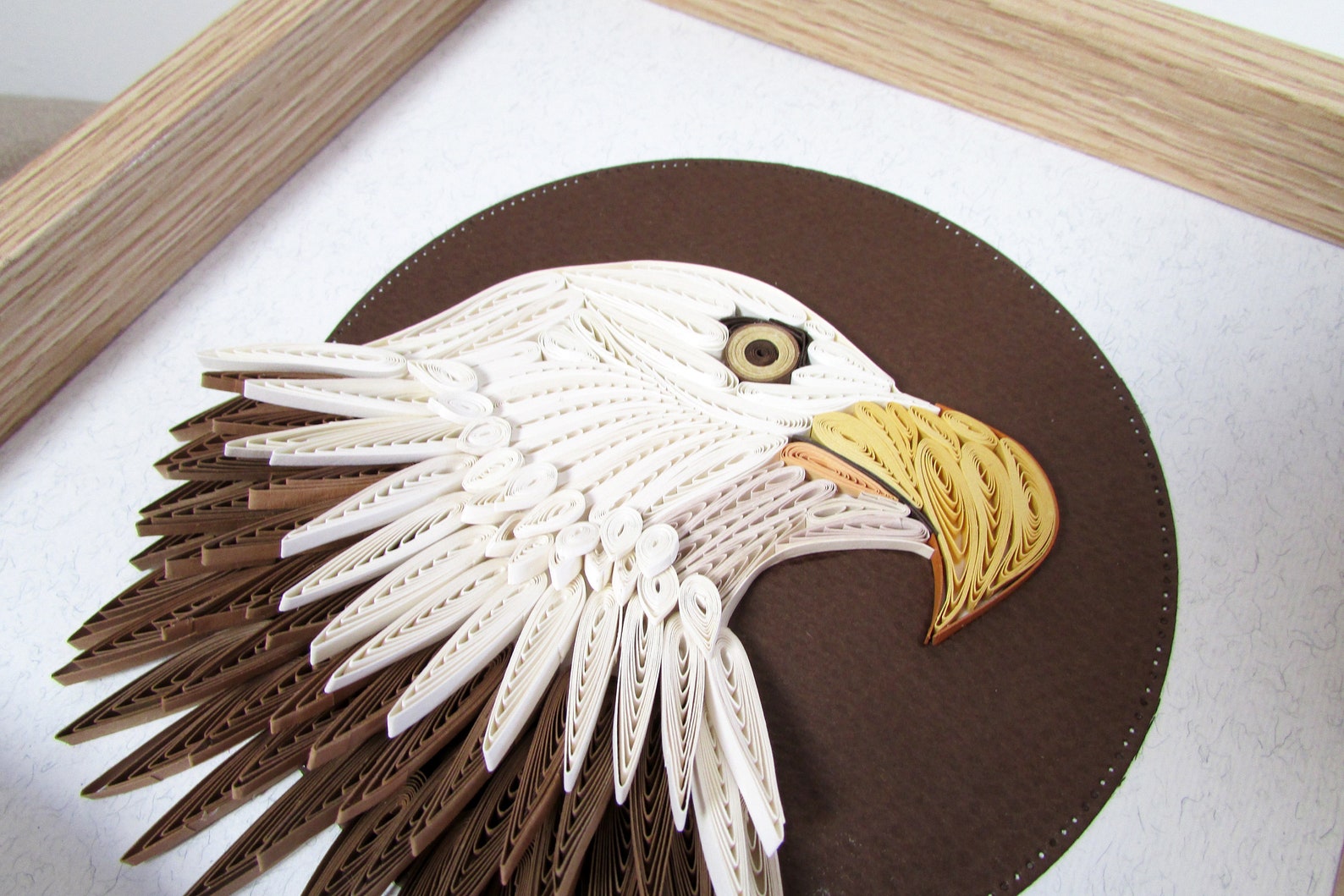 Bald Eagle paper Quilling art nordic style decor Fourth of Etsy