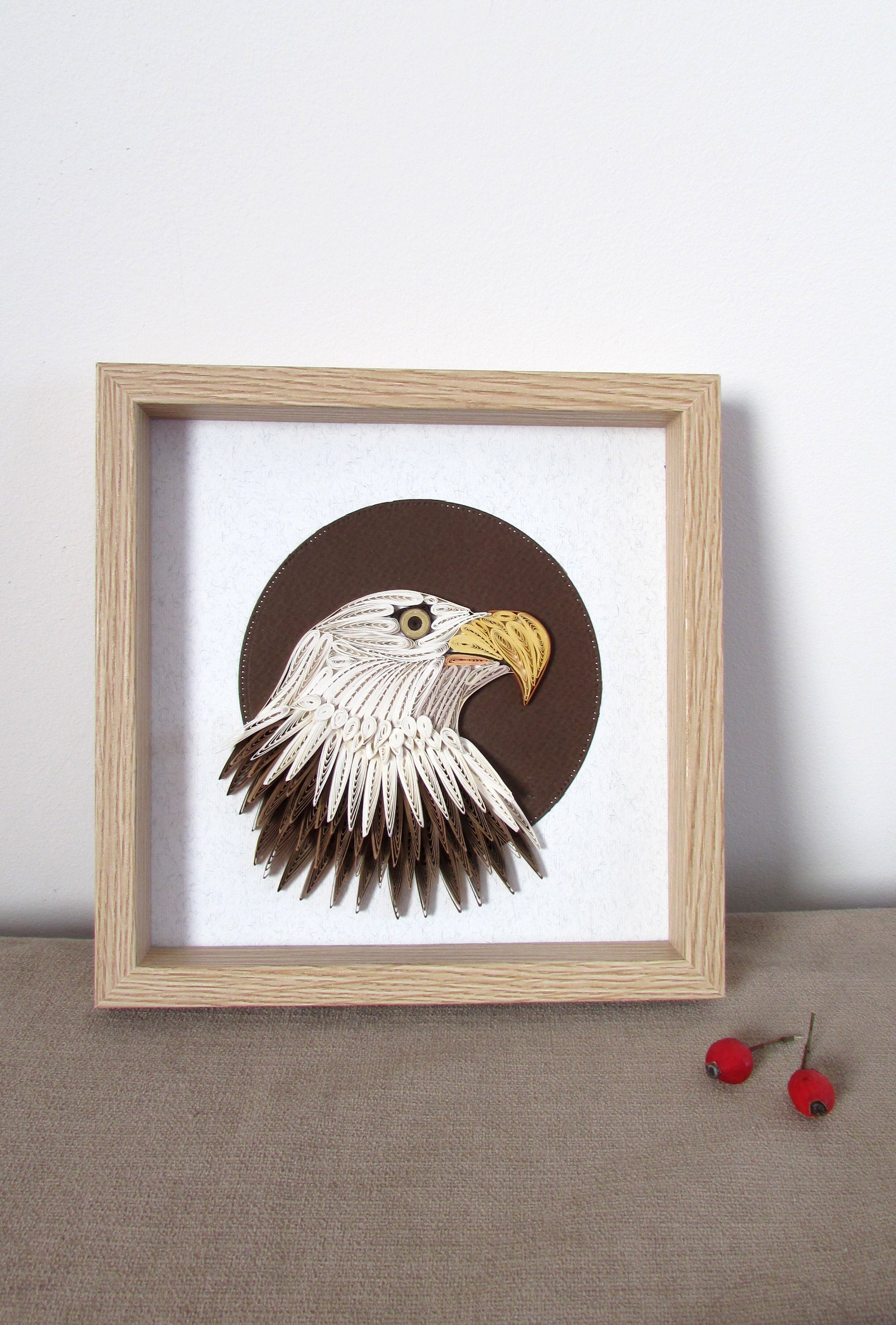 Bald Eagle paper Quilling art nordic style decor Fourth of Etsy