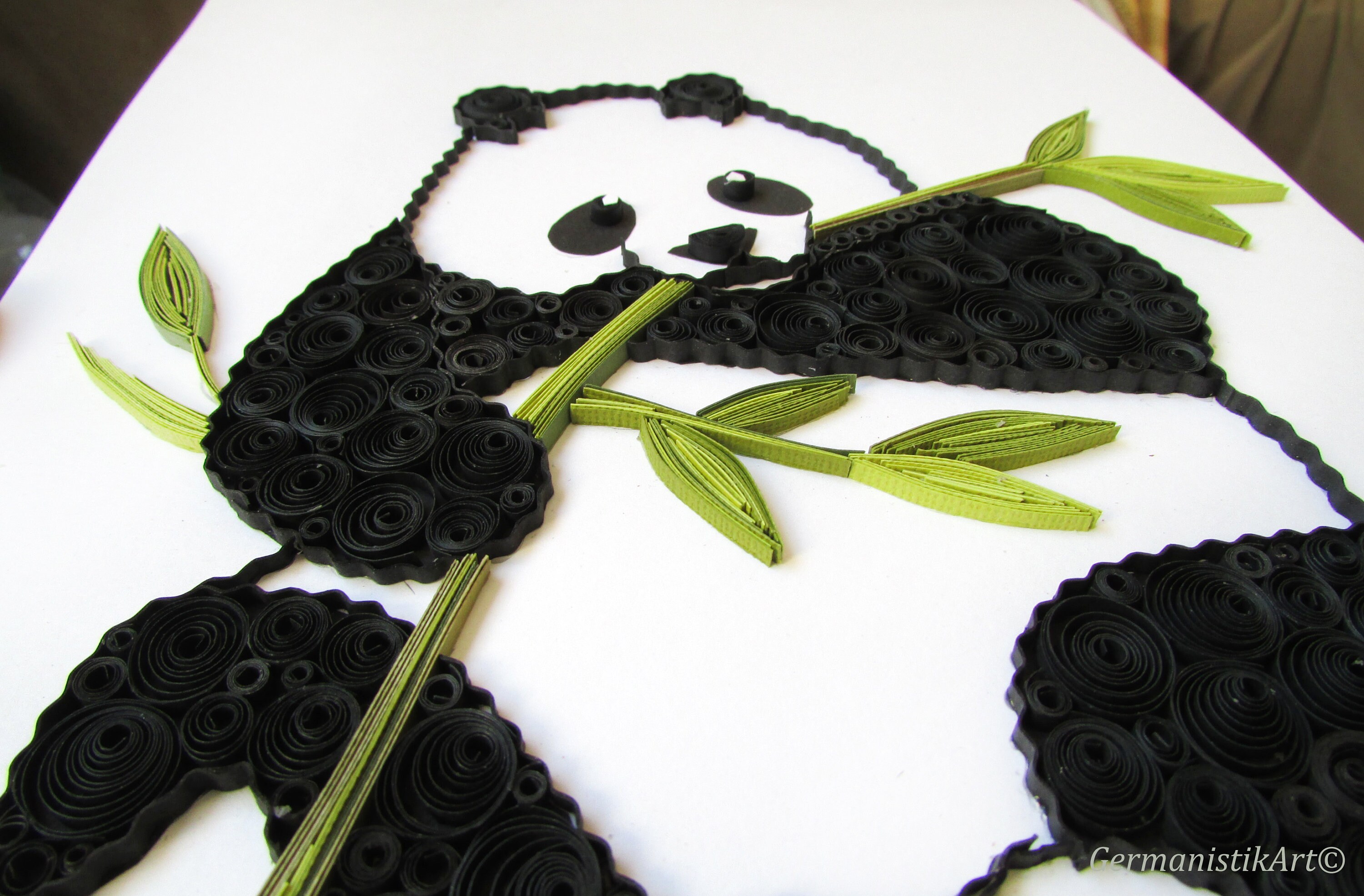 Cute Panda Decor Quilling Wall Art Zoo Jungle nursery art Etsy
