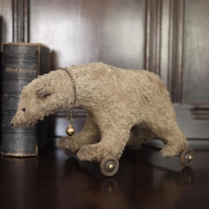 PATRÓN ELECTRÓNICO PDF para oso polar de juguete de 7" de largo