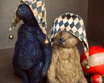 Kit to Create Mohair Teddy Bear Charlie 7.5&#39;&#39; including Hat