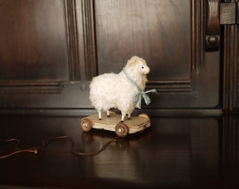 Kit To Create Little Pulling Easter Sheep