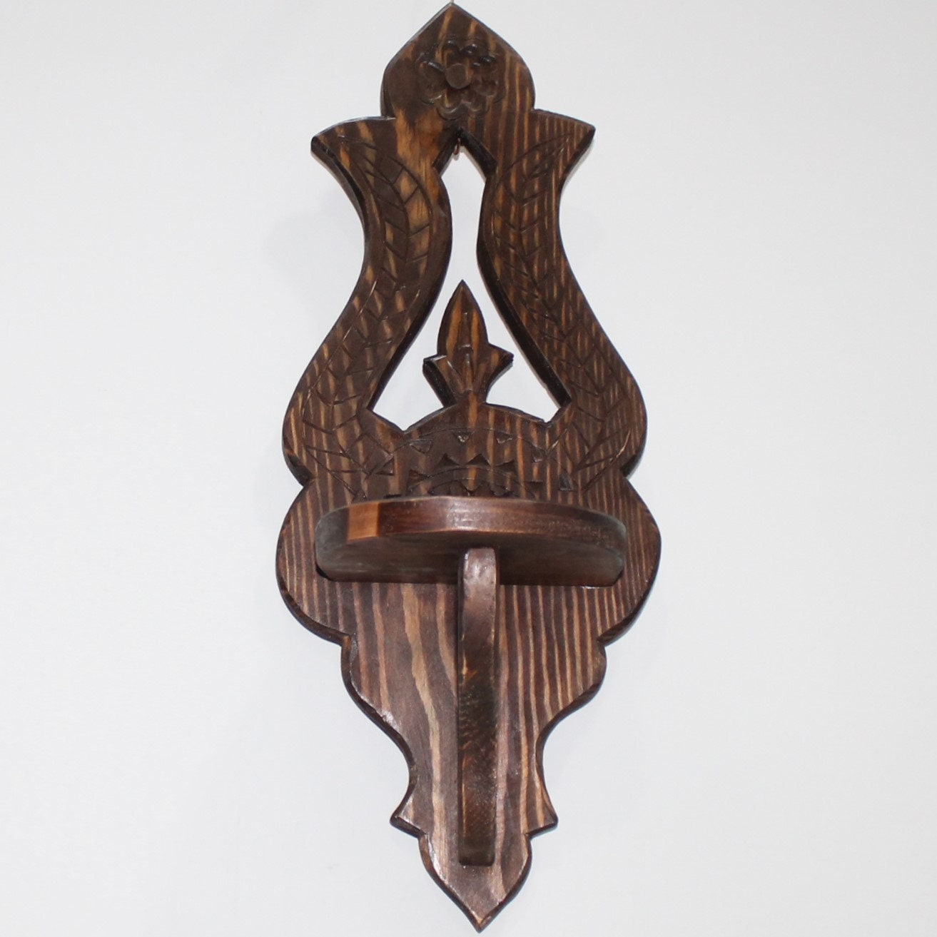 Wooden oil lamp holders 2024 for a wall