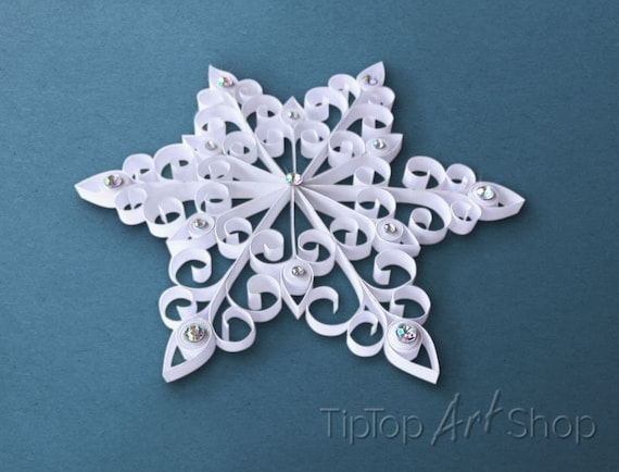 Quilled snowflakes discount