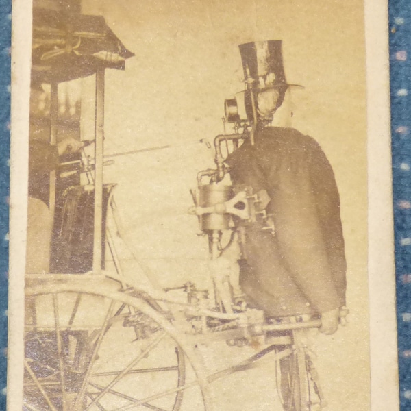 The Steam Man of Zadoc Dederick, 1868 Robot, Civil War Era Carte de Visite CDV, Trends, Robot, Collectible, Geo O Bedford’s Park Gallery, NJ