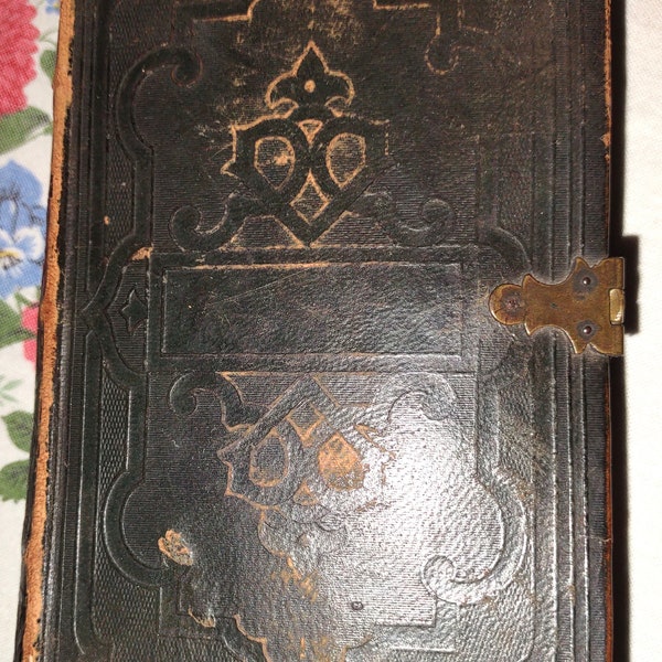 1856 Holy Bible, Old and New Testaments, New York American Bible Society, Betsy James Prince 1857 Antique Collectible Book, Pre Civil War