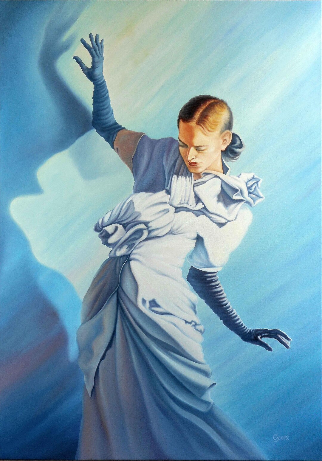 High Resolution Artwork Original Painting By Gyuri Lohmuller vogue 