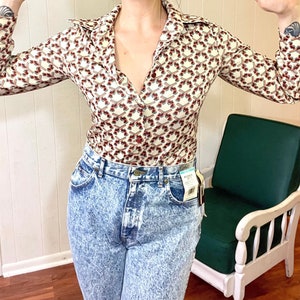 1980s Chic Acid Wash Jeans: Vintage High Waisted Tapered Mom Jeans NWT