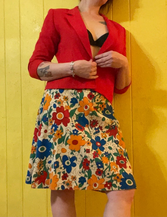 Vintage 90s Pendleton Wool Blazer: Cherry Red Jac… - image 4