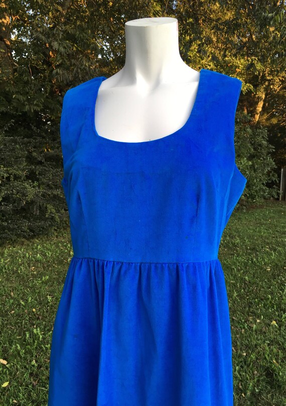 new look blue velvet dress