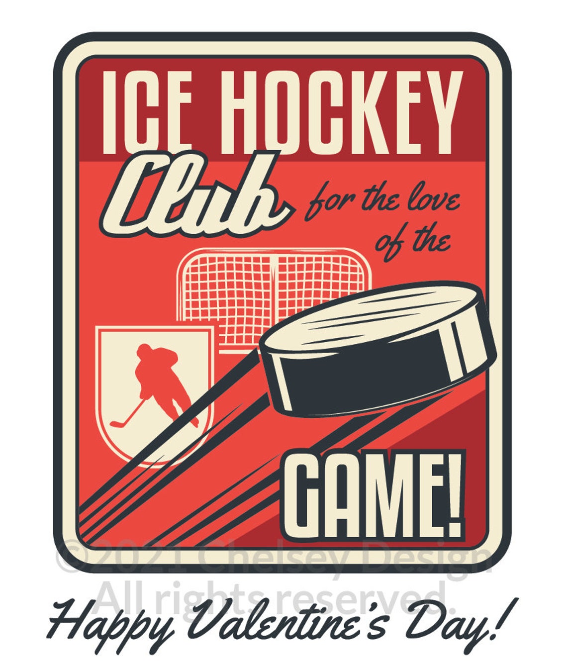 Hockey Valentine Cards Printable Valentines Hockey Cards Etsy Hockey Valentine Cards Printable Valentines Hockey Cards Etsy