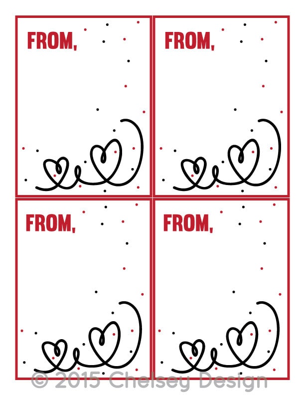 Printable Valentine for Teacher or Student Class Valentine Valentine ...