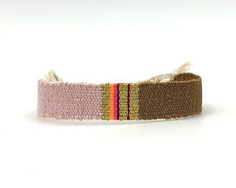 Handwoven Boho Bracelet | Textile Jewelry, Egyptian Cotton