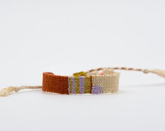 Handwoven Textile Bracelet | Boho Chic Egyptian Cotton Jewelry