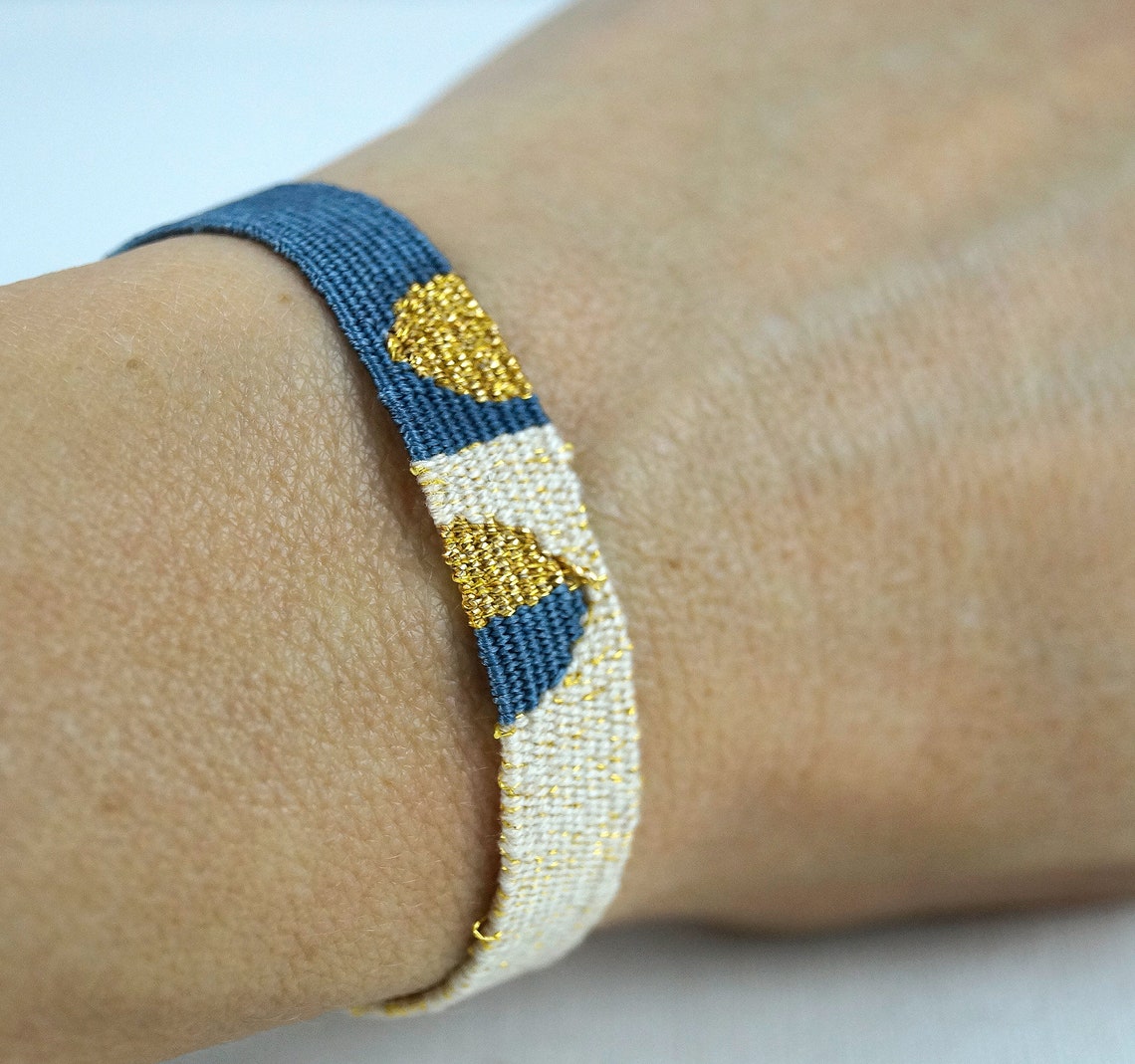 Handwoven Bracelets Limited Edition Textile Jewelry Boho Etsy