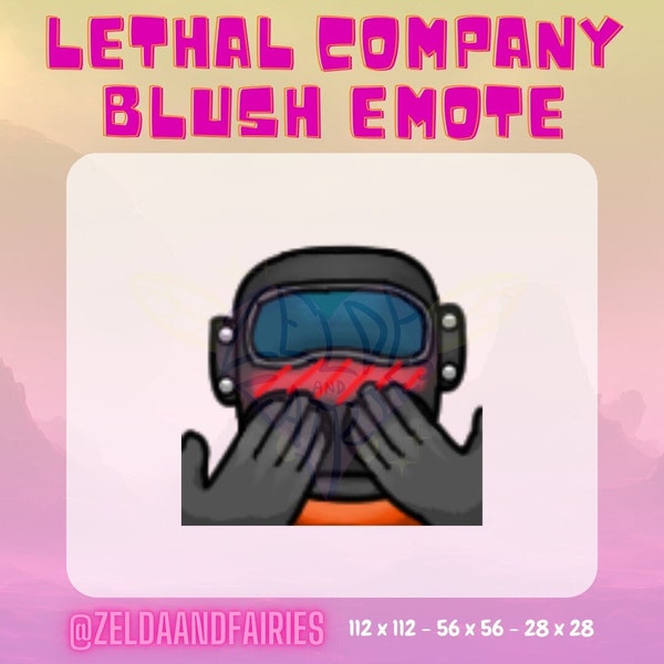 Lethal Company Blushing Emote for Twitch