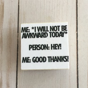 Introvert Magnet ~ Funny Magnet ~ Fridge Magnet ~ Refrigerator Magnet ~ Office Magnet ~ Birthday Gift ~ Friend Gift ~ Tile Magnet