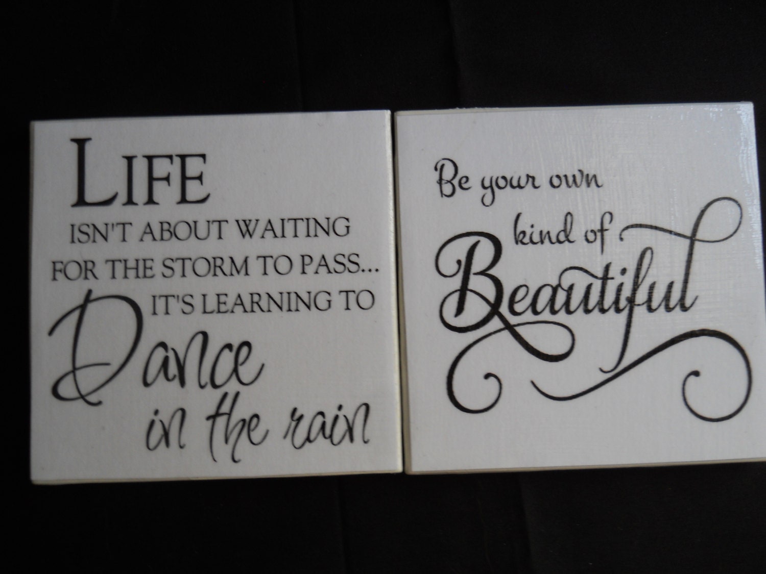 Inspirational Coasters Tile Coasters Inspirational Quotes Etsy