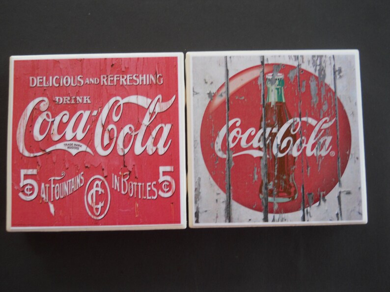 Vintage E Coasters Ceramic Tile Signs 50