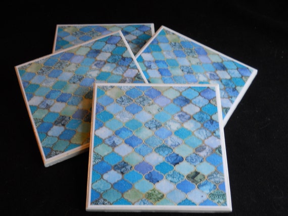 Moroccan Coasters Mosaic Ceramic Tile Mosaic Coasters Ceramic Tile