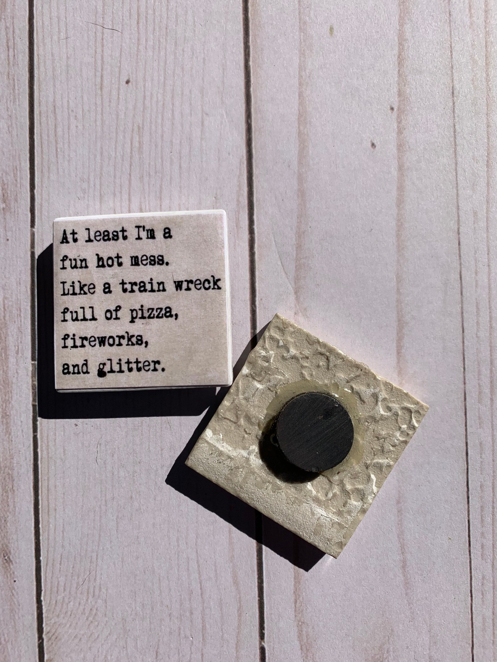 Funny Sarcastic Tile Fridge Etsy