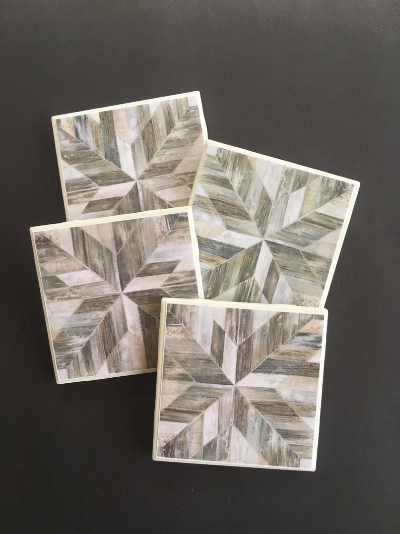 Wood Coasters Ceramic Tile Coaster Cabin Decor Rustic Decor Wood Coasters Ceramic Tile Coaster Cabin Decor Rustic Decor