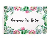 Gamma Phi Beta Succulent Sorority Flag Greek Letter Use as a Banner Large 3 x 5 Feet Sign Decor