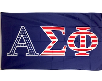 Alpha Sigma Phi USA Letter Fraternity Flag 3&#39; x 5&#39; Alpha Sig