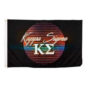 Kappa Sigma 80&#39;s Fraternity Flag Greek Letter Use as a Banner Large 3 x 5 Feet Sign Decor Kappa Sig