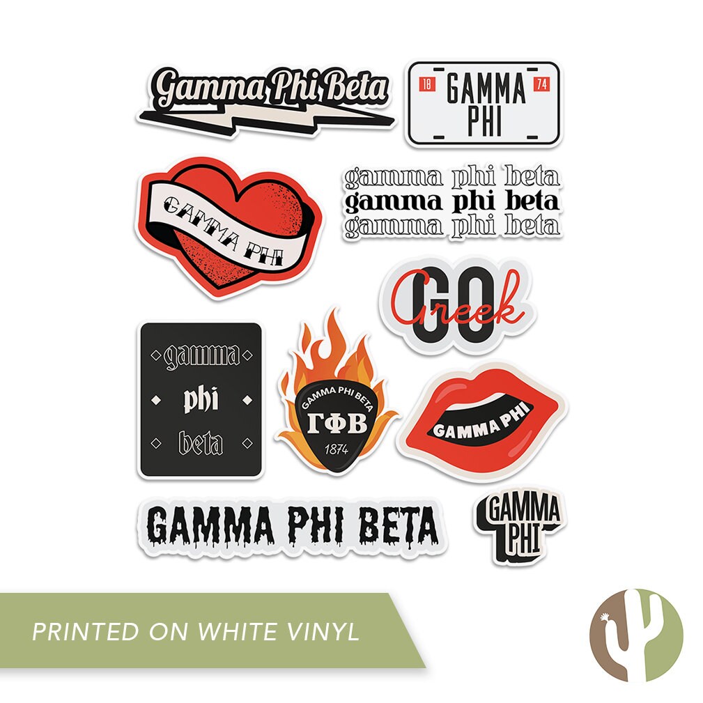 Gamma Phi Beta Sticker Decal Laptop Water Bottle Car Rock & | Etsy