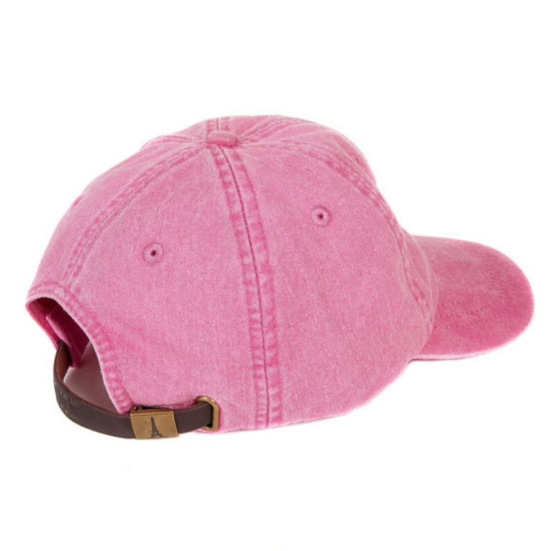 B Hot Pink Baseball Hat with White Thread Pi Phi Pi Beta Phi Sorority