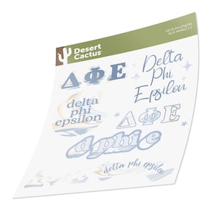 Delta Phi Epsilon Variety Blue Marble Sticker Decal Laptop Water Bottle Car D Phi e