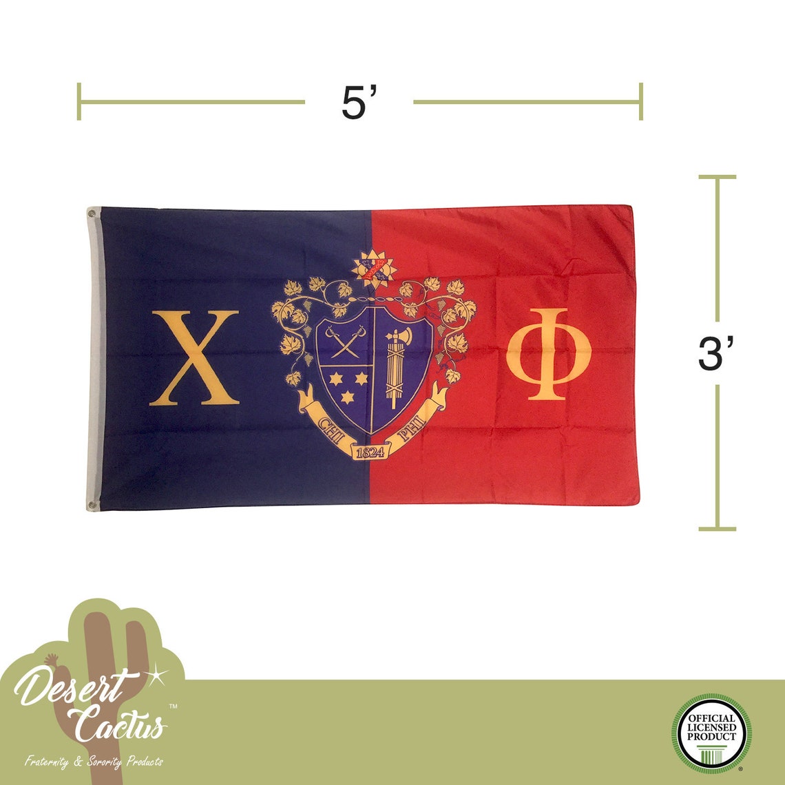Chi Phi Chapter/Main Fraternity Flag | Etsy