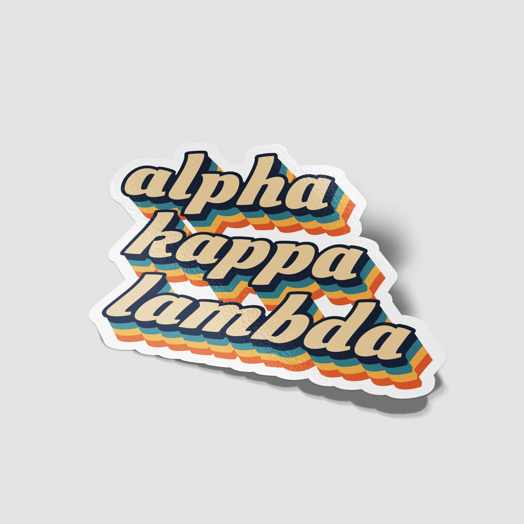 Alpha Kappa Lambda 70's Decal Sticker Outside Car/computer - Etsy